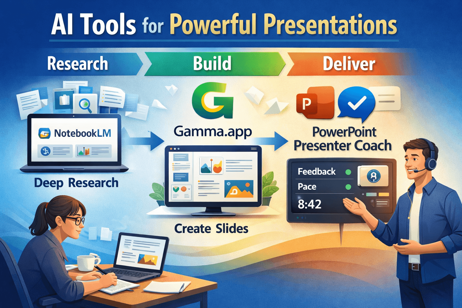 Teach Me: Research to Presentation: Teaching Students to Build Powerful AI-Enhanced Presentations