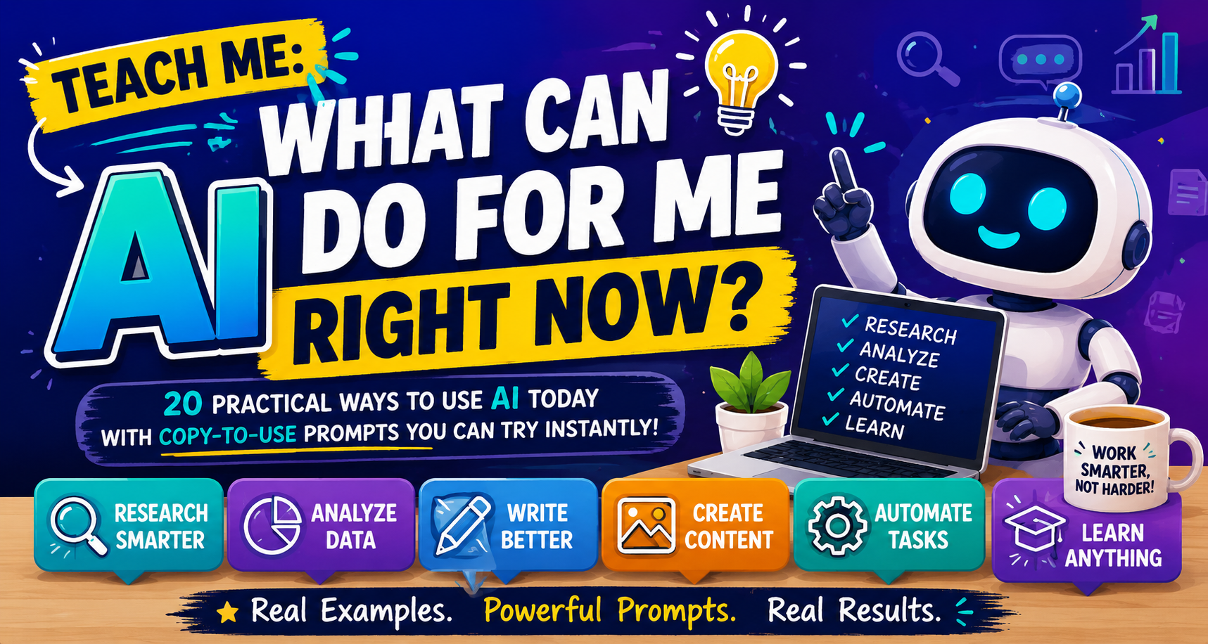 TEACH ME: What Can AI Do for Me Right Now?